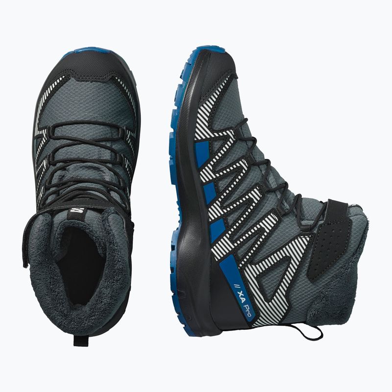 Children's hiking boots Salomon XA Pro V8 Winter Waterproof turbulence / black / dark blue 5