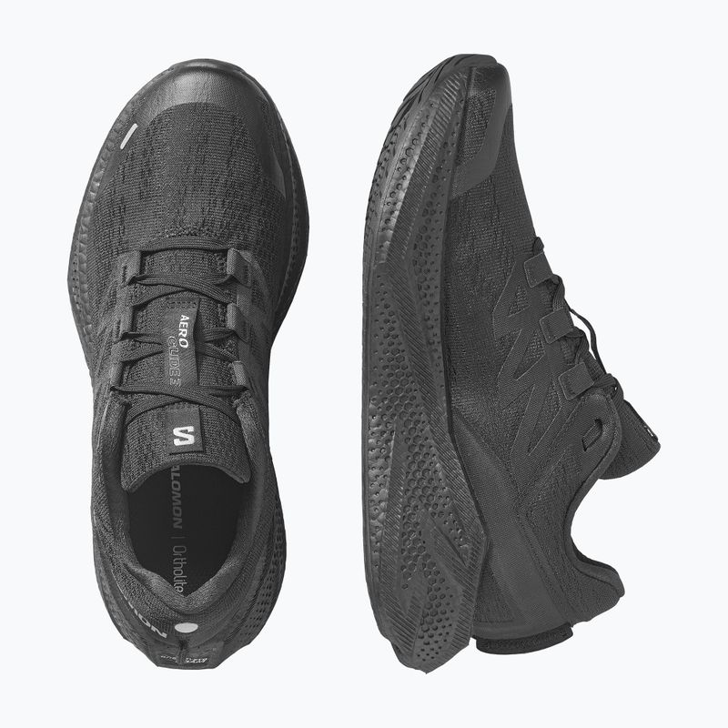 Men's running shoes Salomon Aero Glide 3 black/black/ftw silver 6