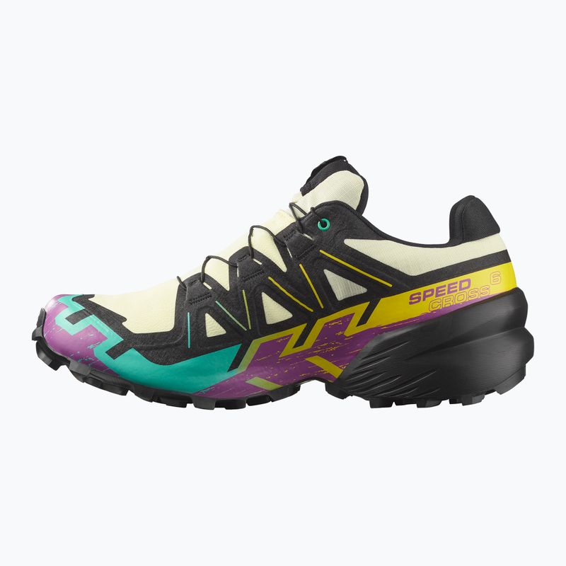 Men's running shoes Salomon Speedcross 6 GTX transparent yellow/black/waterfall 9