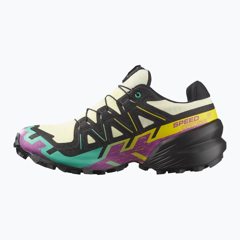 Women's running shoes Salomon Speedcross 6 GTX transparent yellow/black/waterfall 9