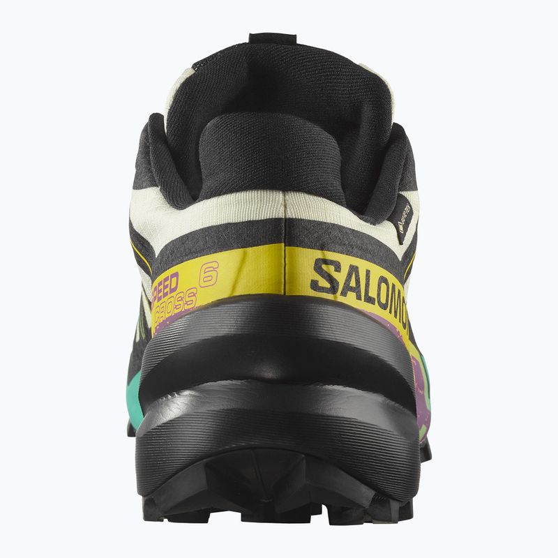 Women's running shoes Salomon Speedcross 6 GTX transparent yellow/black/waterfall 10
