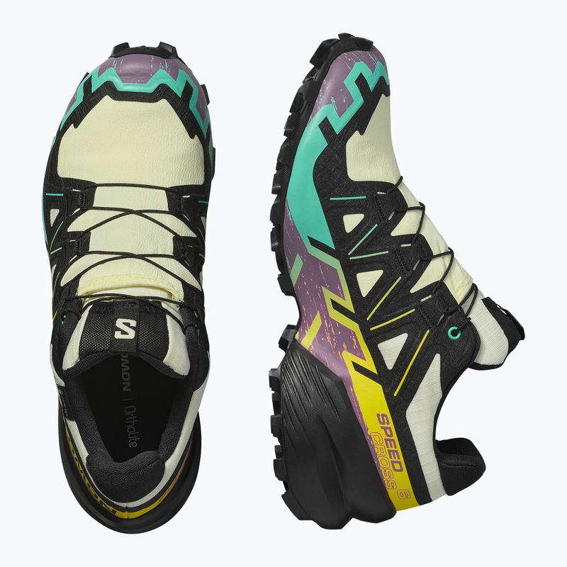Women's running shoes Salomon Speedcross 6 GTX transparent yellow/black/waterfall 12