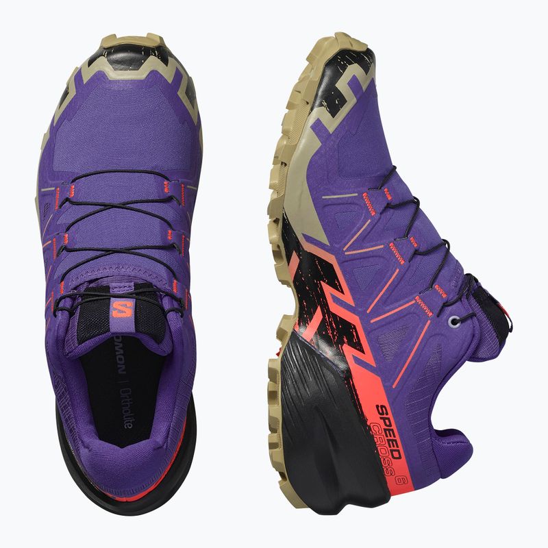 Women's running shoes Salomon Speedcross 6 liberty/black/neon flame 8