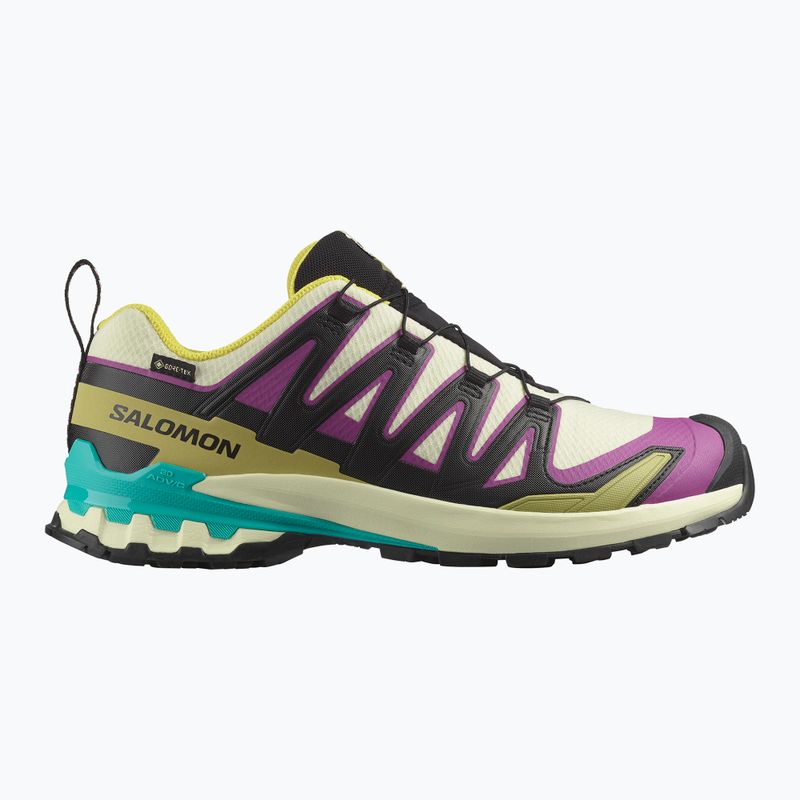 Men's running shoes Salomon XA PRO 3D V9 GTX transparent yellow/black/waterfall 8
