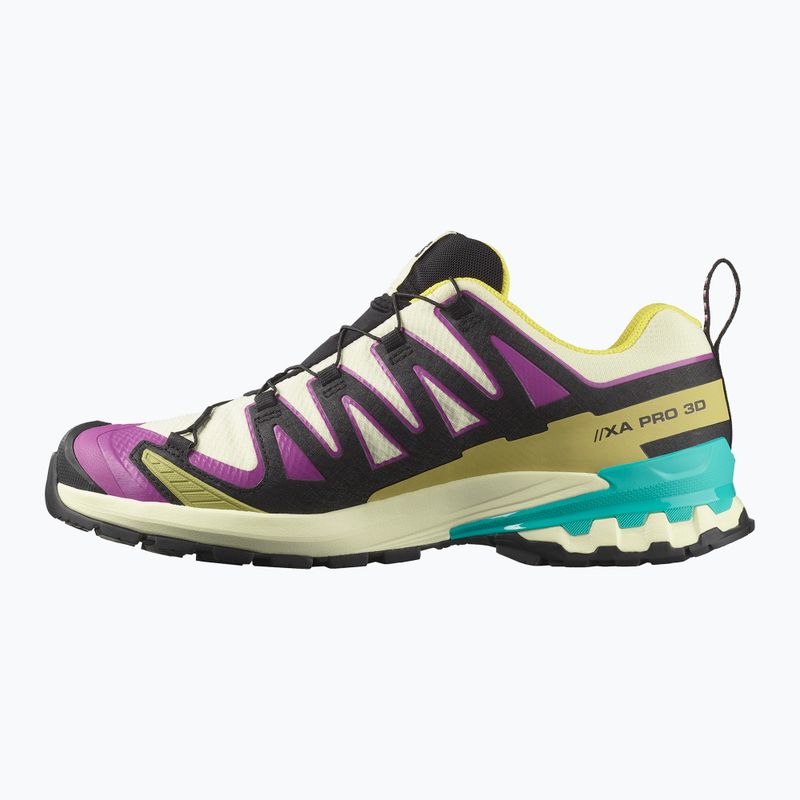 Men's running shoes Salomon XA PRO 3D V9 GTX transparent yellow/black/waterfall 9