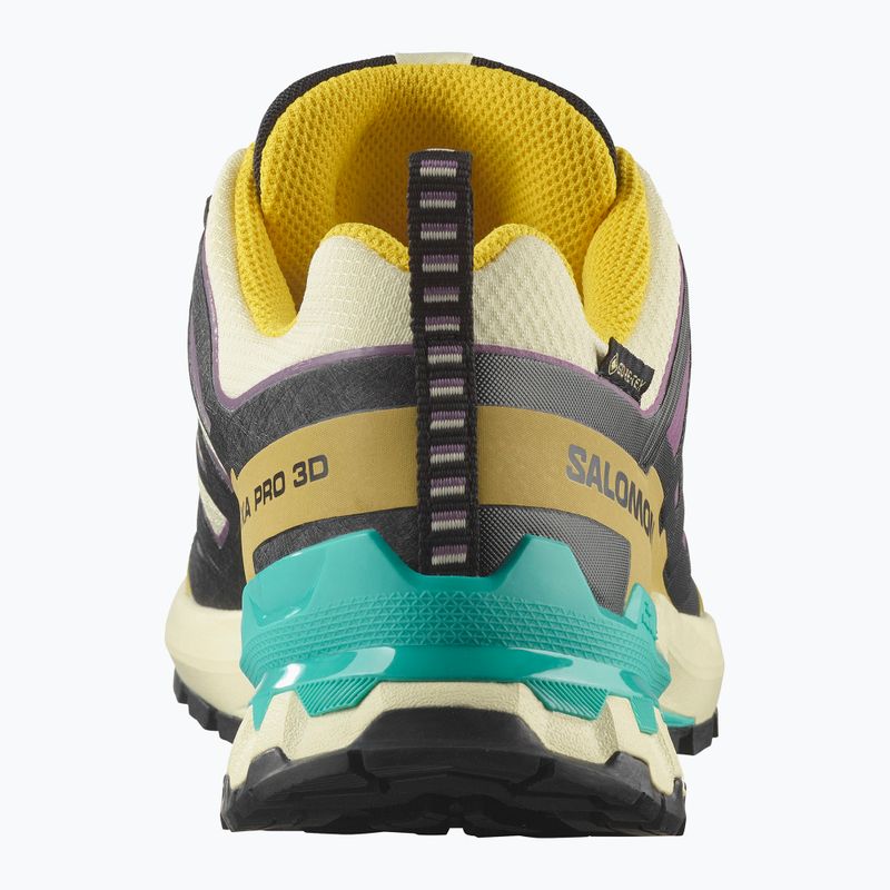 Women's running shoes Salomon XA PRO 3D V9 GTX transparent yellow/black/waterfall 3