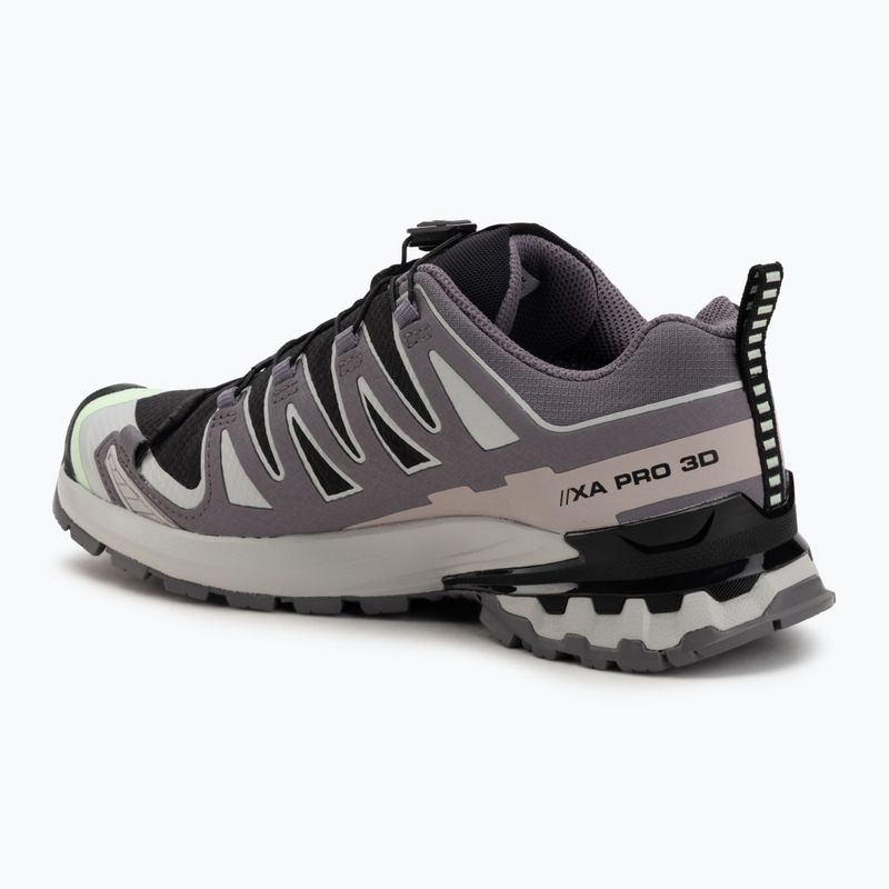 Women's running shoes Salomon XA PRO 3D V9 GTX black/patina green/gray violet 3
