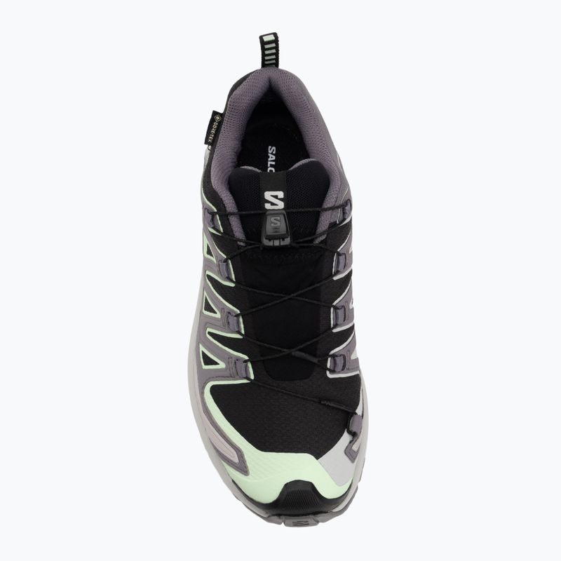 Women's running shoes Salomon XA PRO 3D V9 GTX black/patina green/gray violet 5