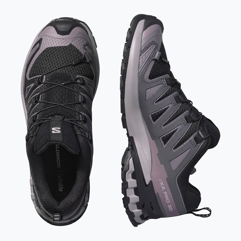 Women's running shoes Salomon XA Pro 3D V9 black/gull/excalibur 6