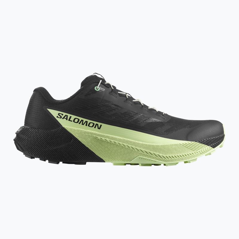 Men's running shoes Salomon Pulsar black/black/patina green 9