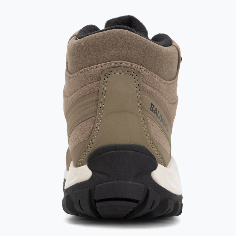 Men's trekking boots Salomon Shelter WP stone gray/black/rainy day 6