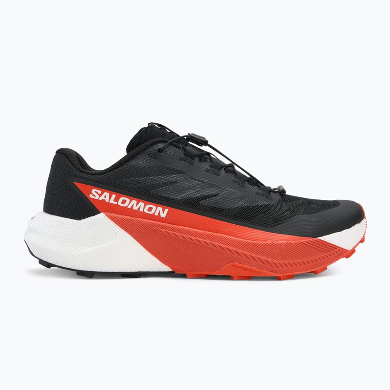 Men's running shoes Salomon Pulsar black/white/cherry tomato 2
