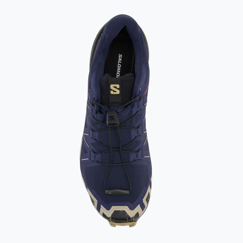 Men's running shoes Salomon Speedcross 6 maritime blue/black/cherry tomato 5