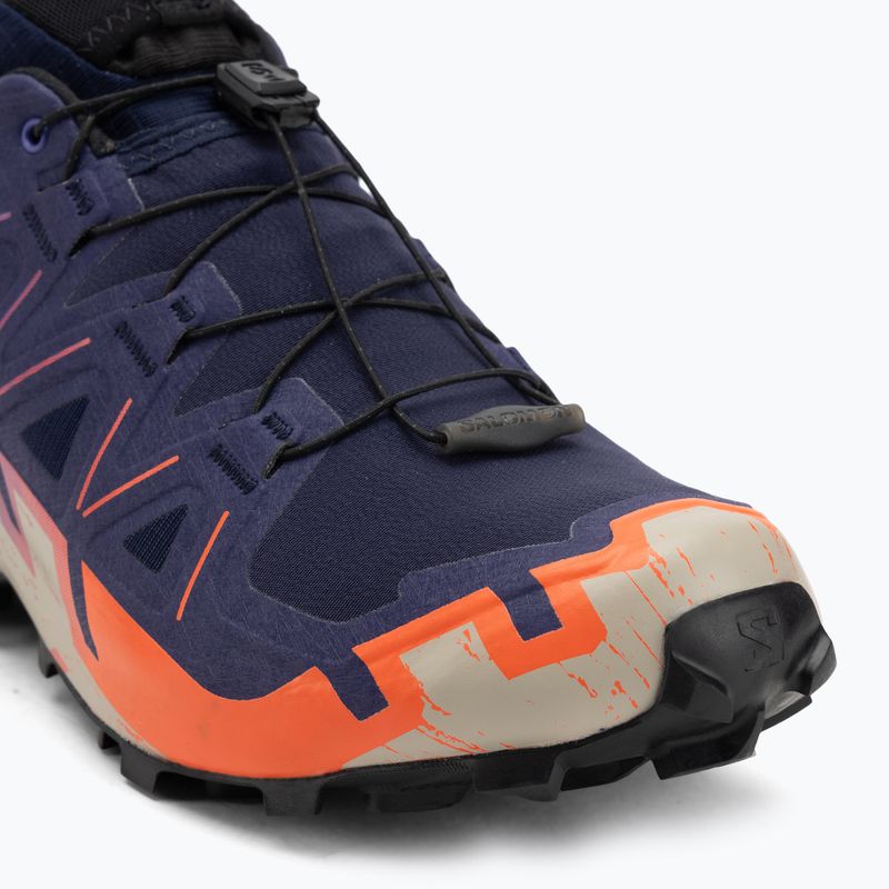 Men's running shoes Salomon Speedcross 6 GTX maritime blue/black/cherry tomato 7