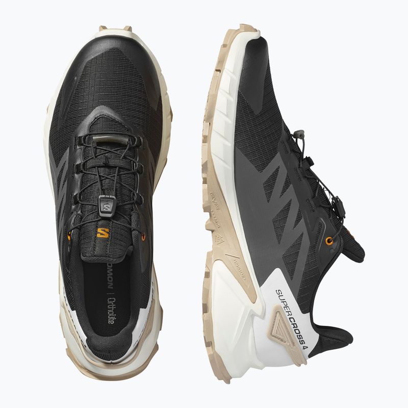 Men's running shoes Salomon Supercross 4 black / vanilla ice / white pepper 6