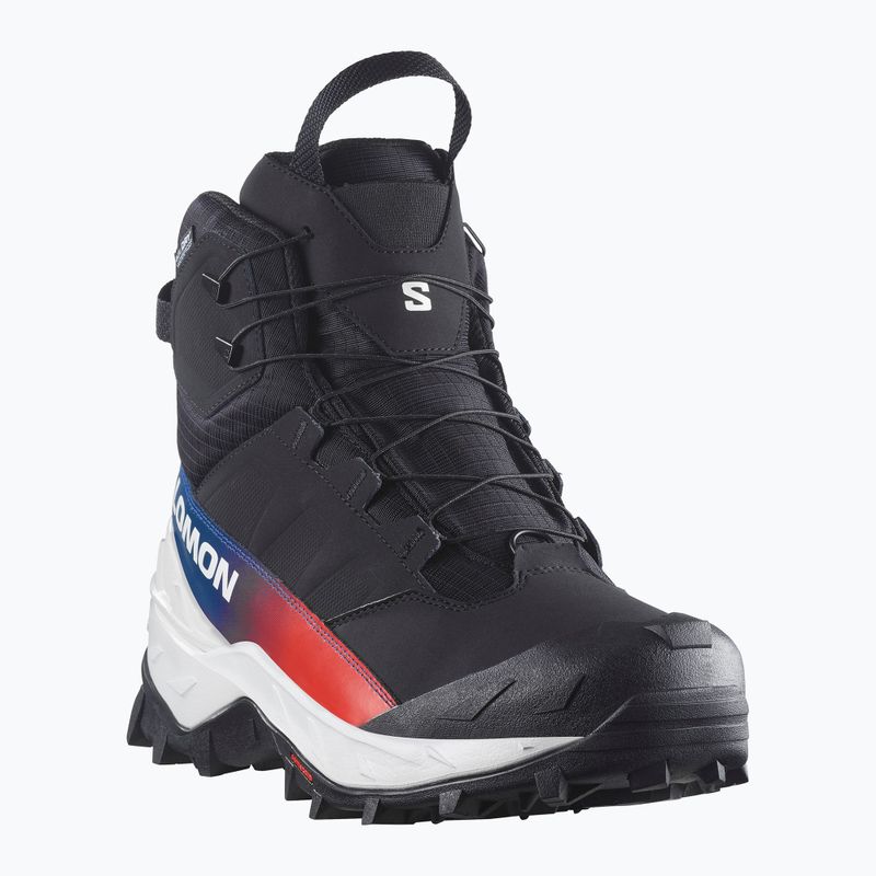 Men's trekking boots Salomon Crosstrak Powder WP Equipe black/black 2