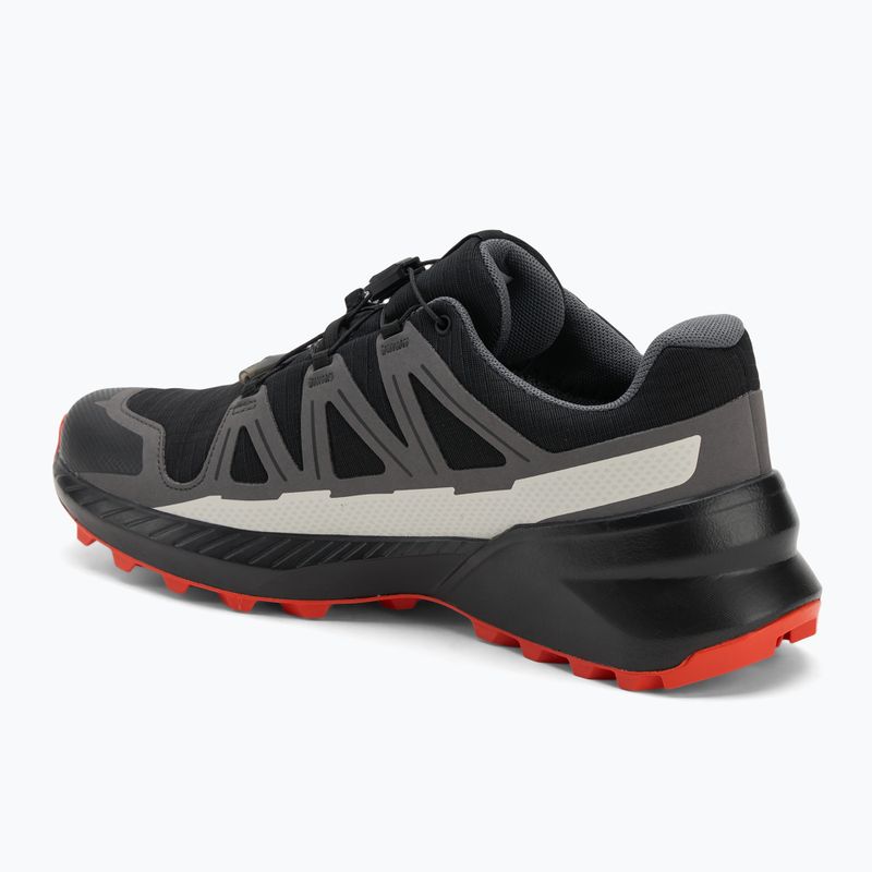 Men's running shoes Salomon Speedcross Peak GTX black/castlerock/cherry tomato 3