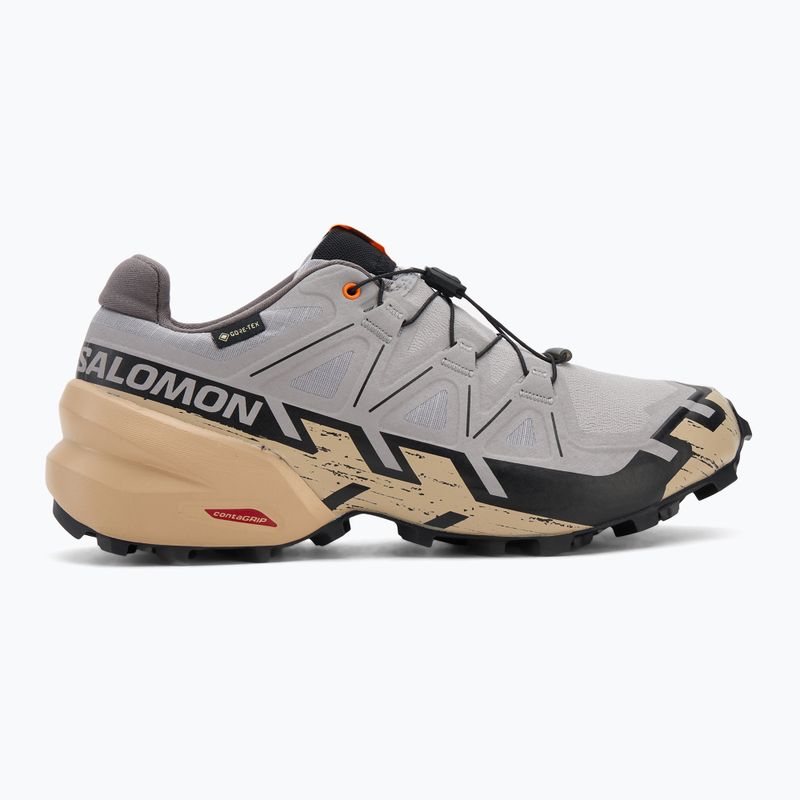 Men's running shoes Salomon Speedcross 6 GTX gull/white pepper/black 2