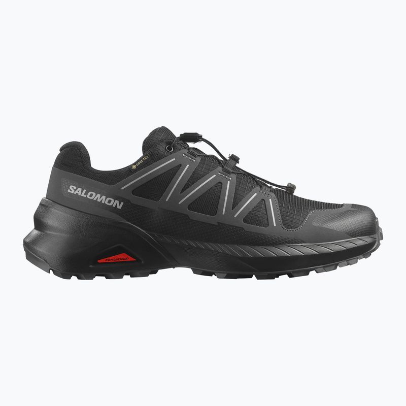 Men's running shoes Salomon Speedcross Peak GTX black/black/asphalt 8