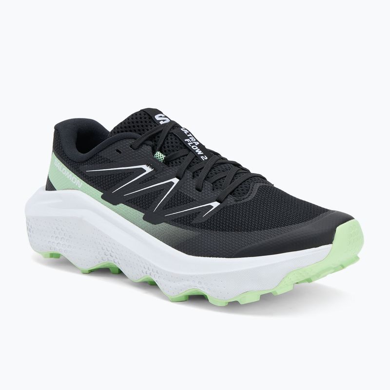 Men's running shoes Salomon Ultra Flow 2 black/white/patina green