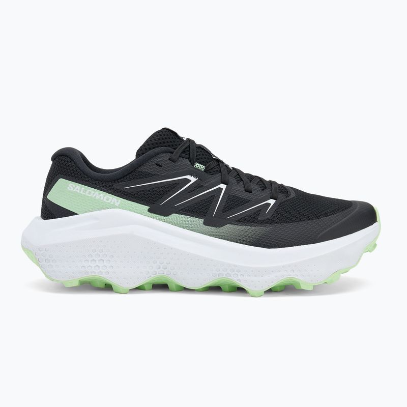 Men's running shoes Salomon Ultra Flow 2 black/white/patina green 2