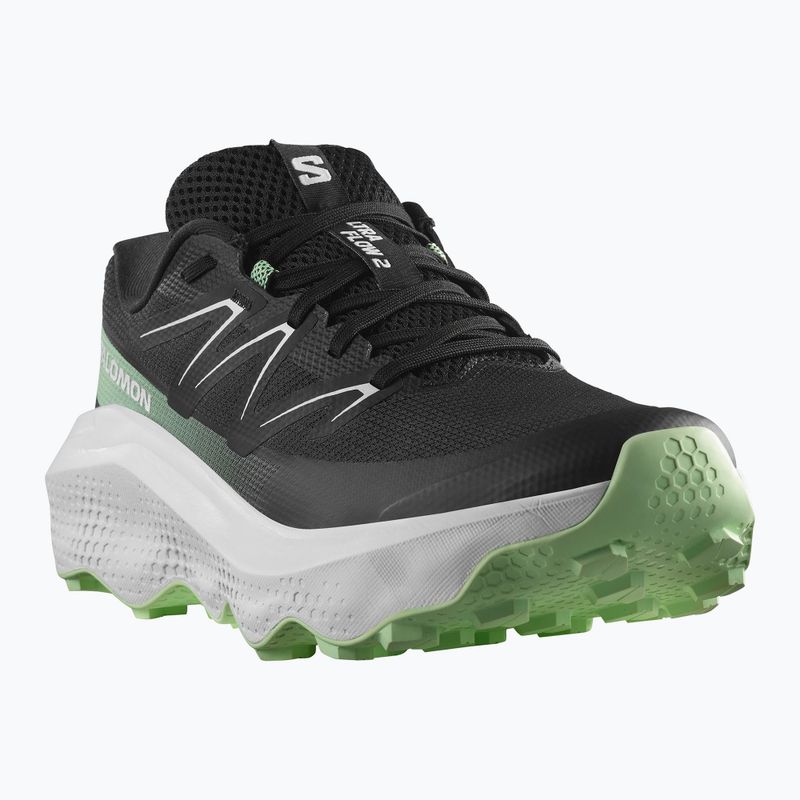 Men's running shoes Salomon Ultra Flow 2 black/white/patina green 8