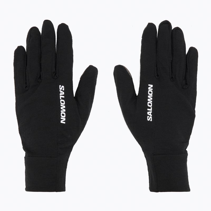 Running gloves Salomon Merino Gloves deep black 2