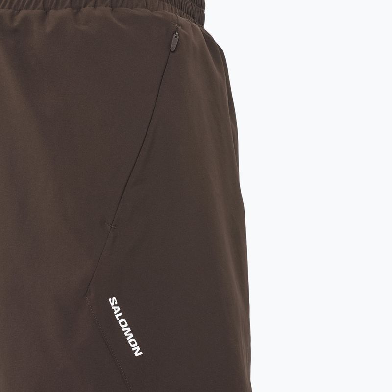 Men's running shorts Salomon Shakeout C 2IN1 7" coffee bean 3