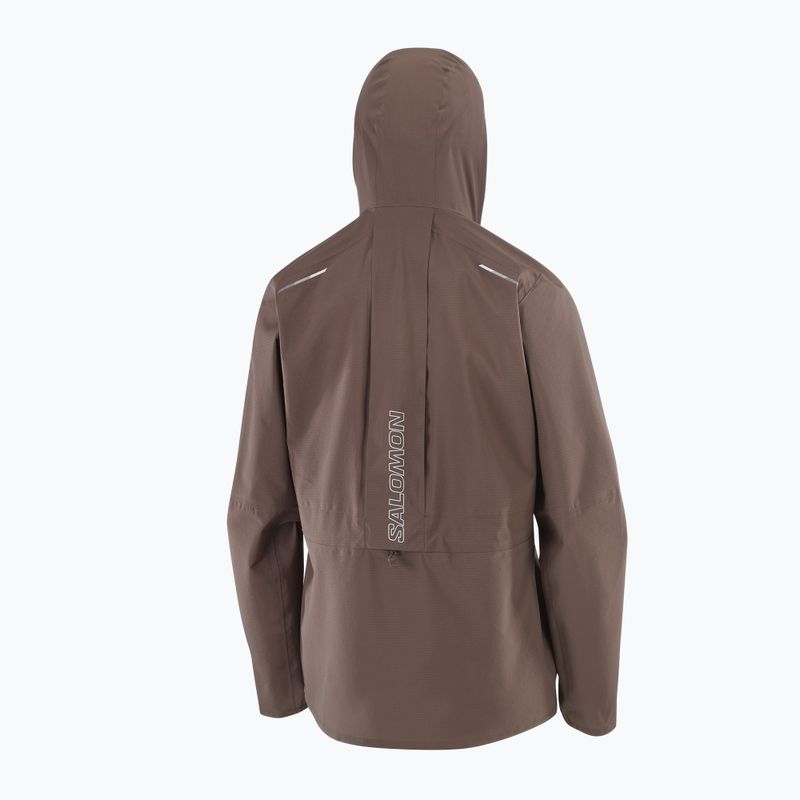 Women's running jacket Salomon Trail coffee bean 4