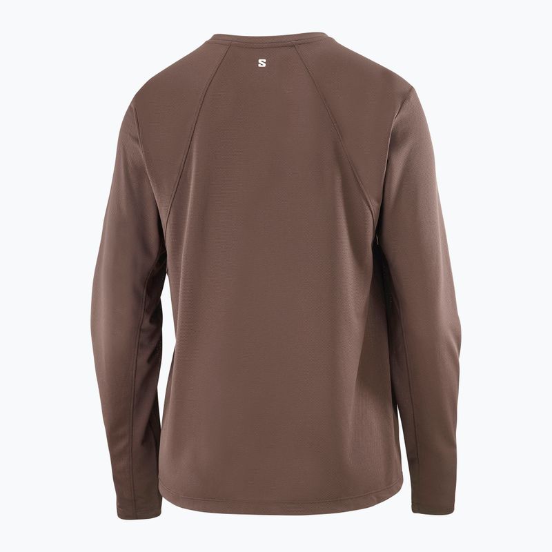 Women's longsleeve Salomon Shakeout Core coffee bean 4