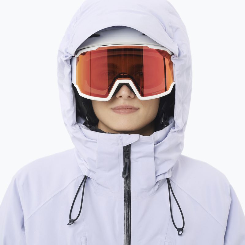 Women's ski jacket Salomon Brilliant 2.0 cosmic sky 3