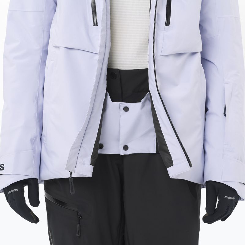 Women's ski jacket Salomon Brilliant 2.0 cosmic sky 4