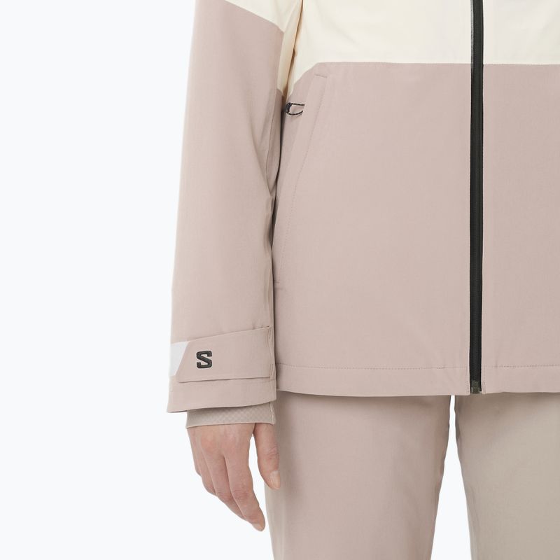 Women's ski jacket Salomon Highland whisper white/etherea 4