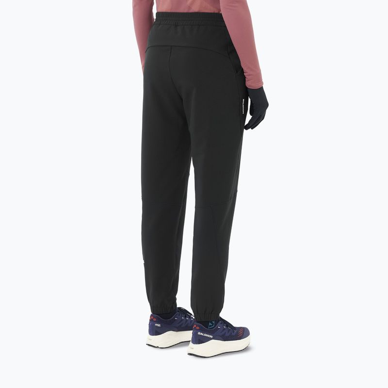 Women's running trousers Salomon Shakeout Hexaflow Pants deep black 3