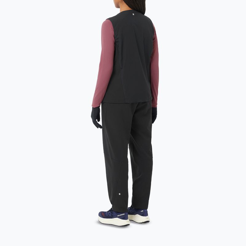 Women's running trousers Salomon Shakeout Hexaflow Pants deep black 4