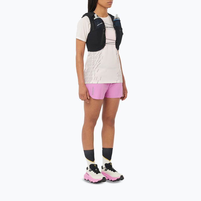 Women's running top Salomon Sense Aero SS Tee GFX whisper white 2