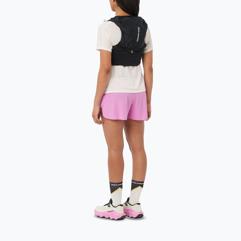 Women's running top Salomon Sense Aero SS Tee GFX whisper white 4