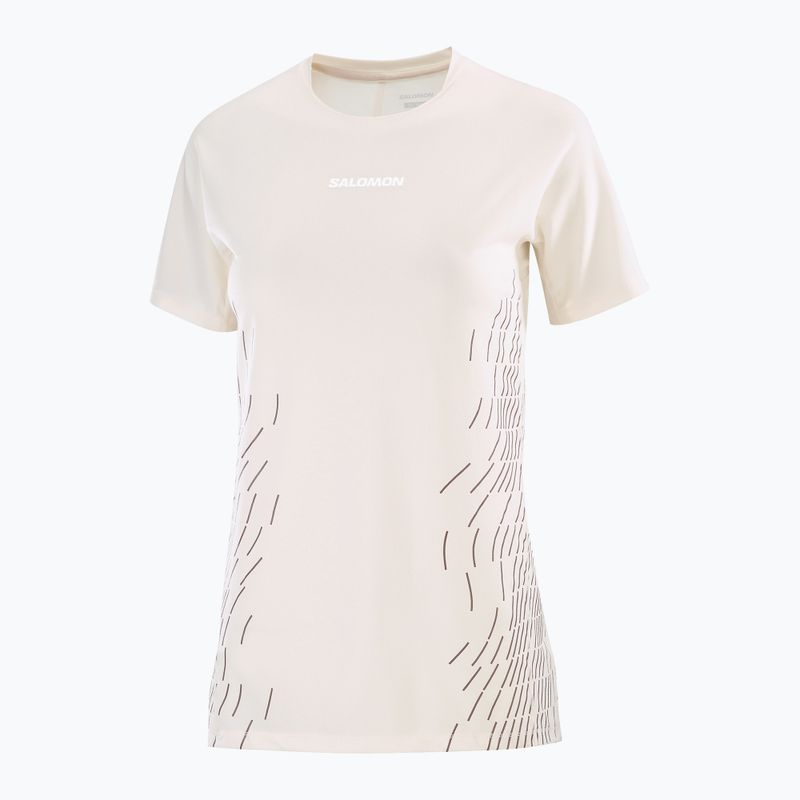 Women's running top Salomon Sense Aero SS Tee GFX whisper white 5