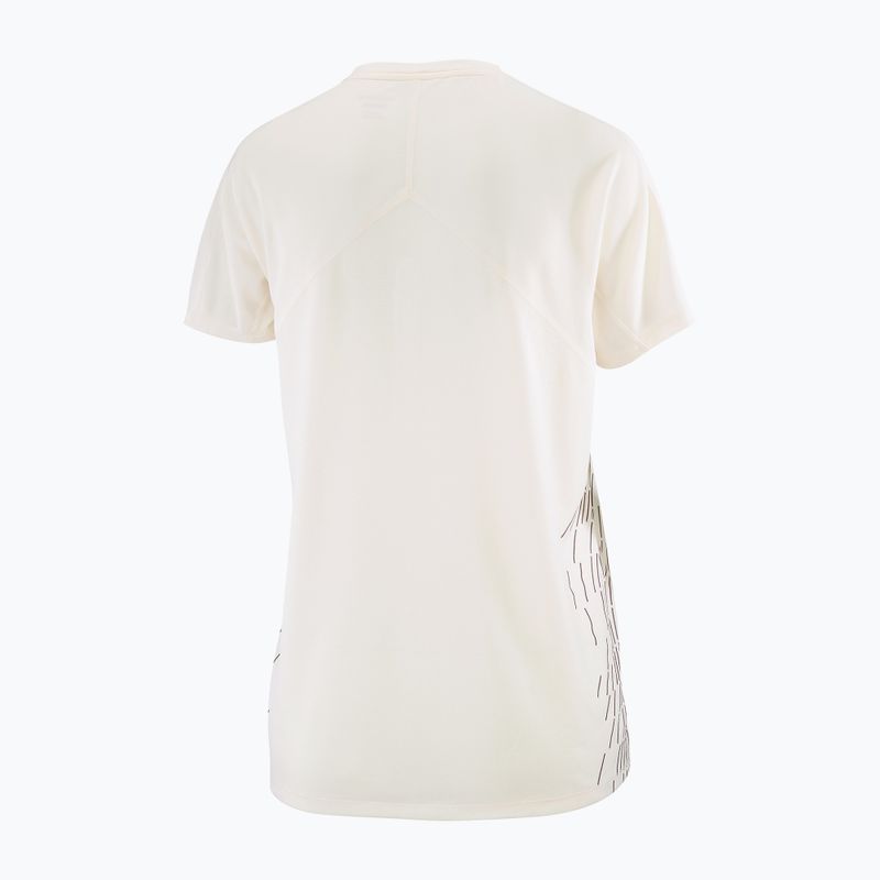 Women's running top Salomon Sense Aero SS Tee GFX whisper white 6