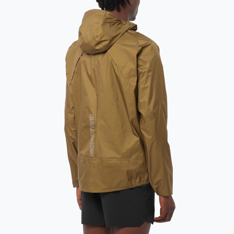 Men's running jacket Salomon Bonatti Waterproof brilliant olive 2