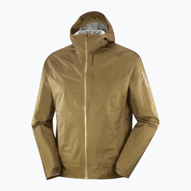 Men's running jacket Salomon Bonatti Waterproof brilliant olive 3