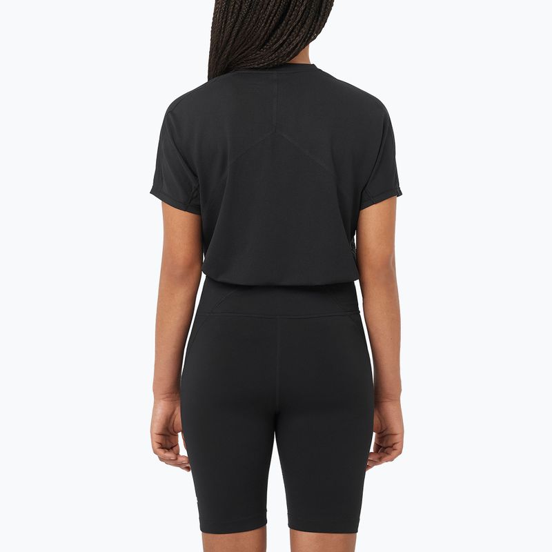 Women's running top Salomon Sense Aero SS Tee GFX deep black 2