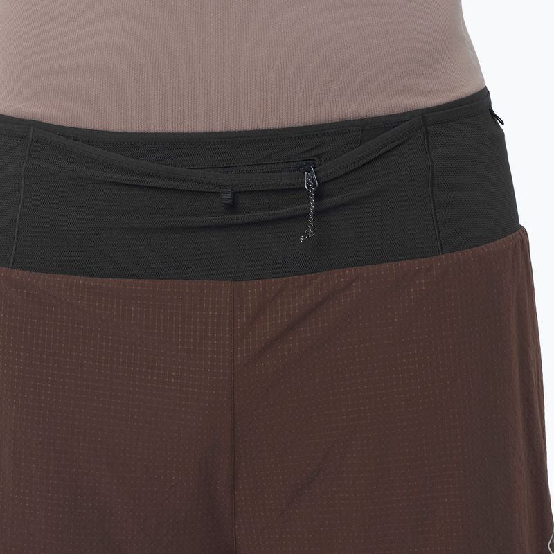 Men's running shorts Salomon Sense 2IN1 coffee bean 3