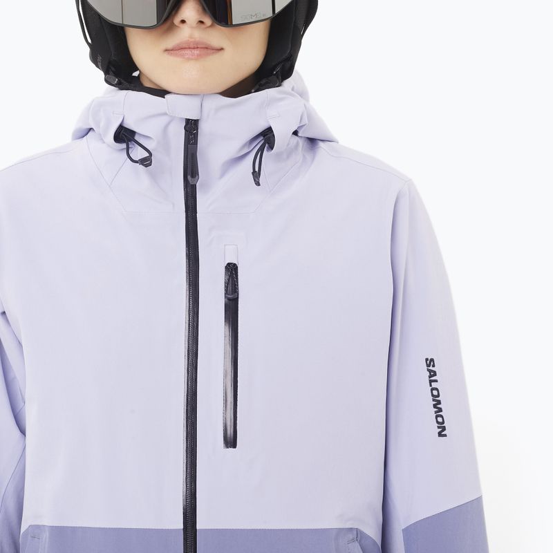 Women's ski jacket Salomon Highland cosmic sky/blue granite 3