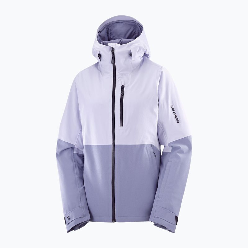 Women's ski jacket Salomon Highland cosmic sky/blue granite 7