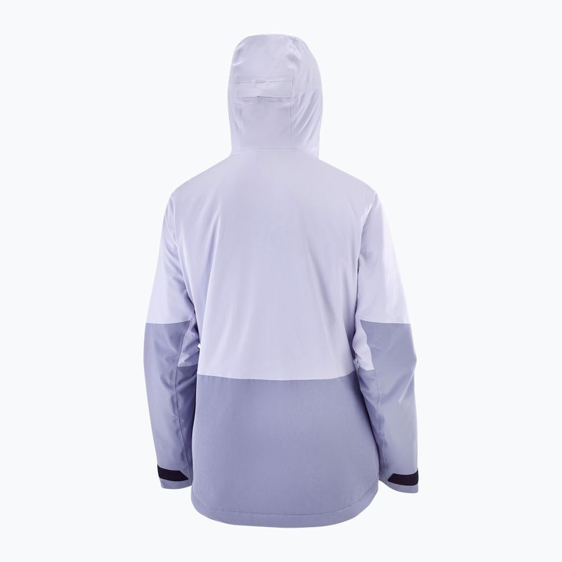 Women's ski jacket Salomon Highland cosmic sky/blue granite 8