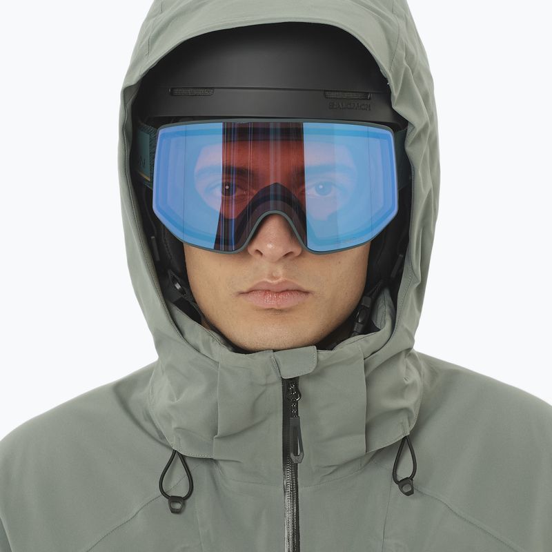 Men's ski jacket Salomon Brilliant 2.0 sedona sage/green 3