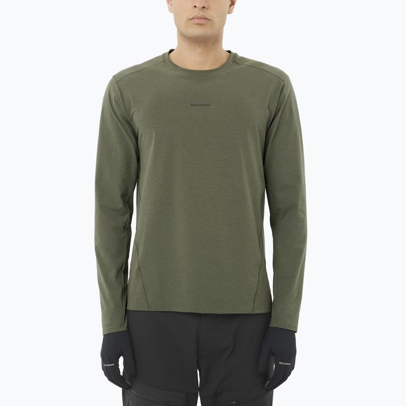 Men's long sleeve Salomon Trackline grape leaf