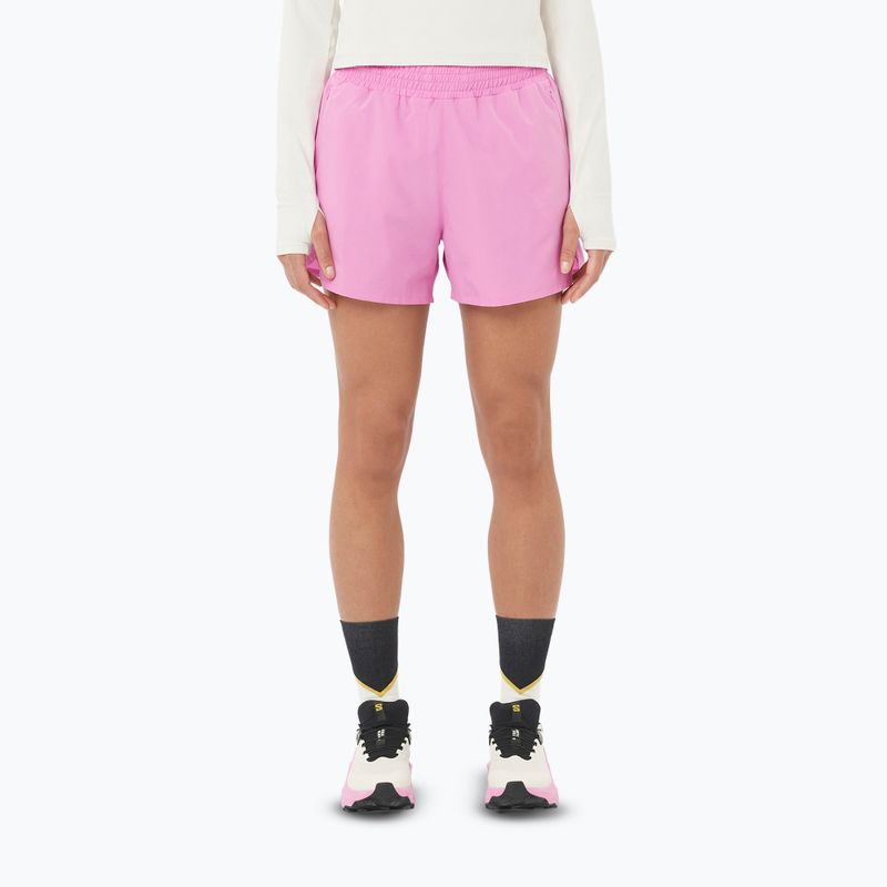 Salomon SHAKEout Core 4" women's running shorts cyclamen