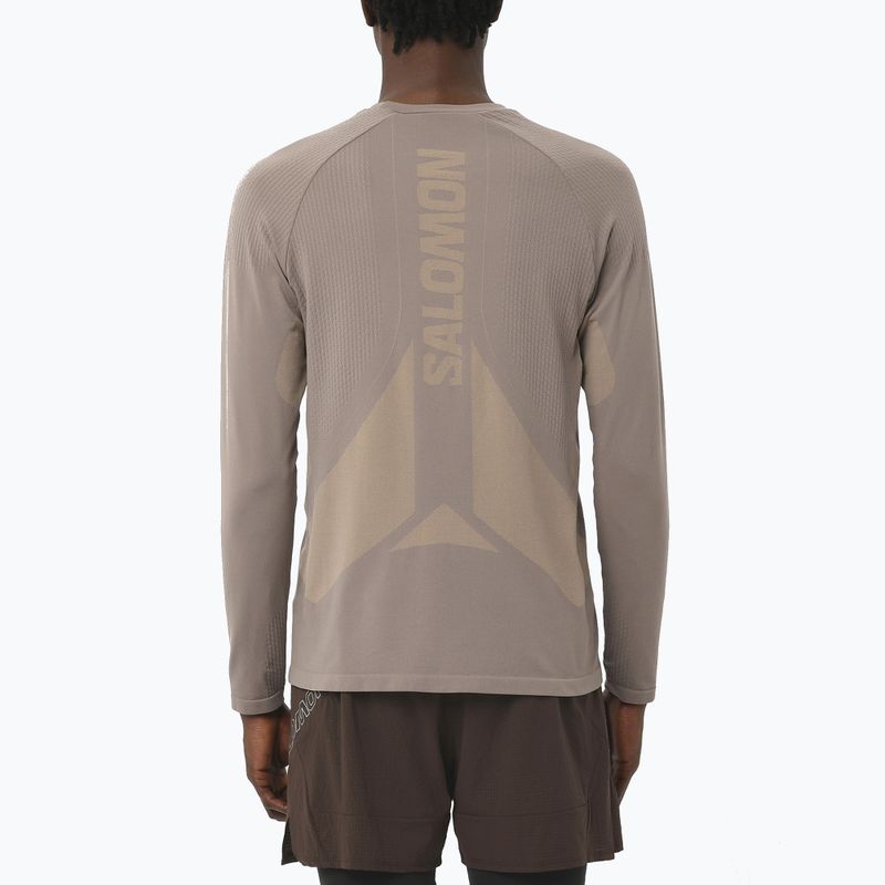 Men's running longsleeve Salomon Sense Aero Seamless Tee iron 2
